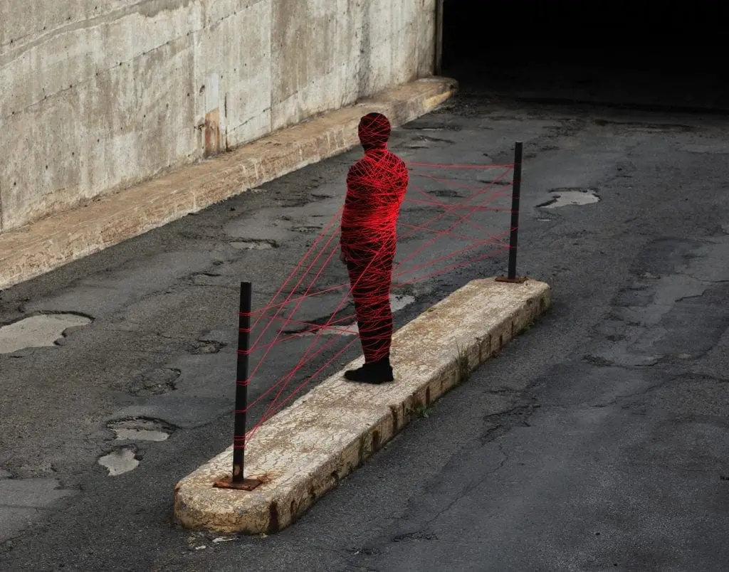 Untitled (Red Thread), Sean Mundy