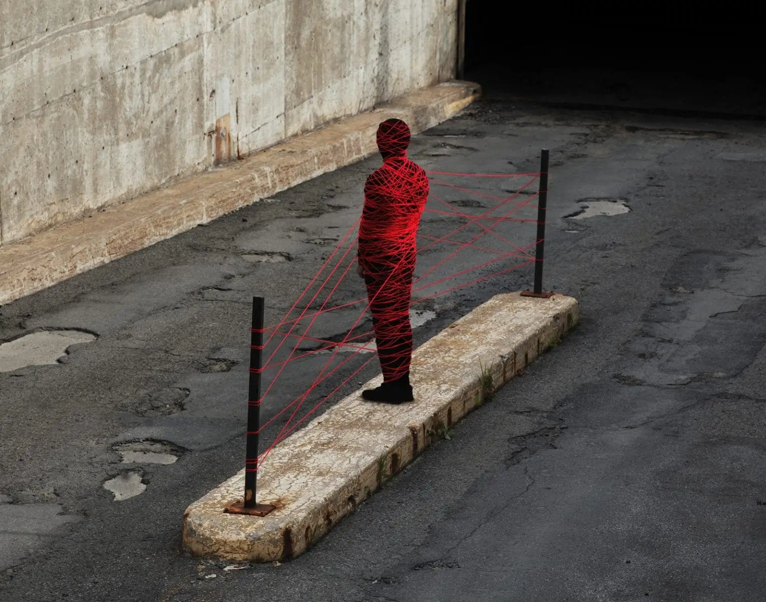 Untitled (Red Thread), Sean Mundy