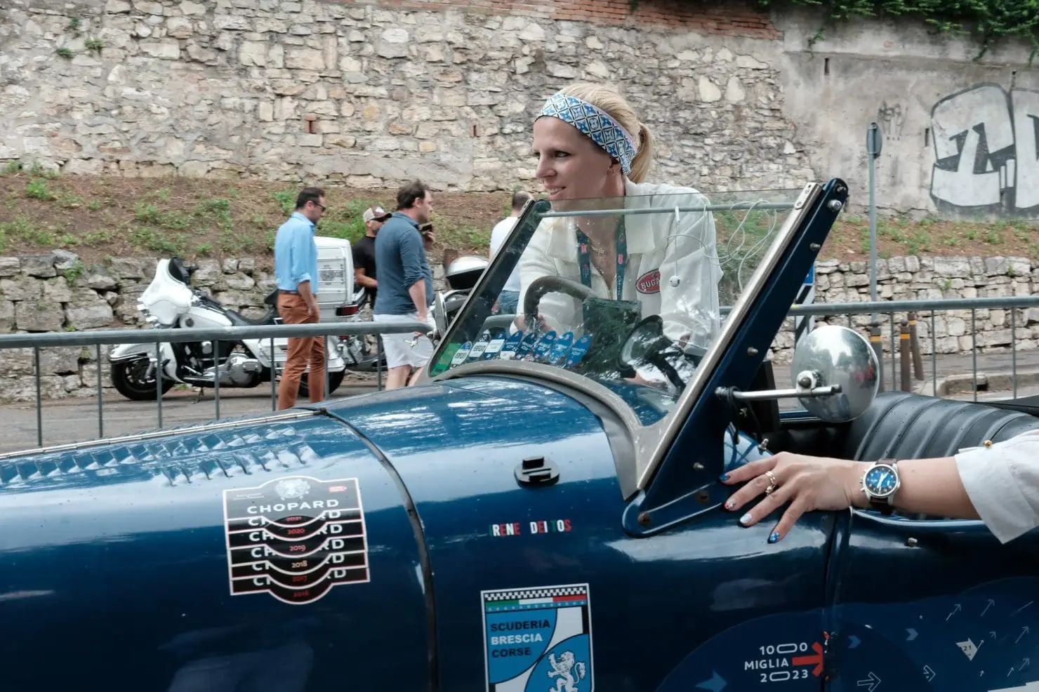 Silvia Marini & Irene dei Tos and their 1929 Bugatti T40