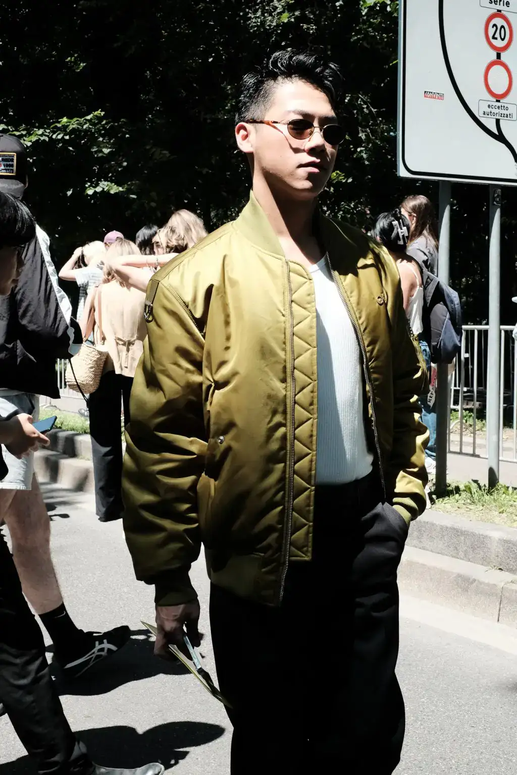 Cheng Chang Fan (范成章）at the Gucci Men's SS 2025 Fashion Show
