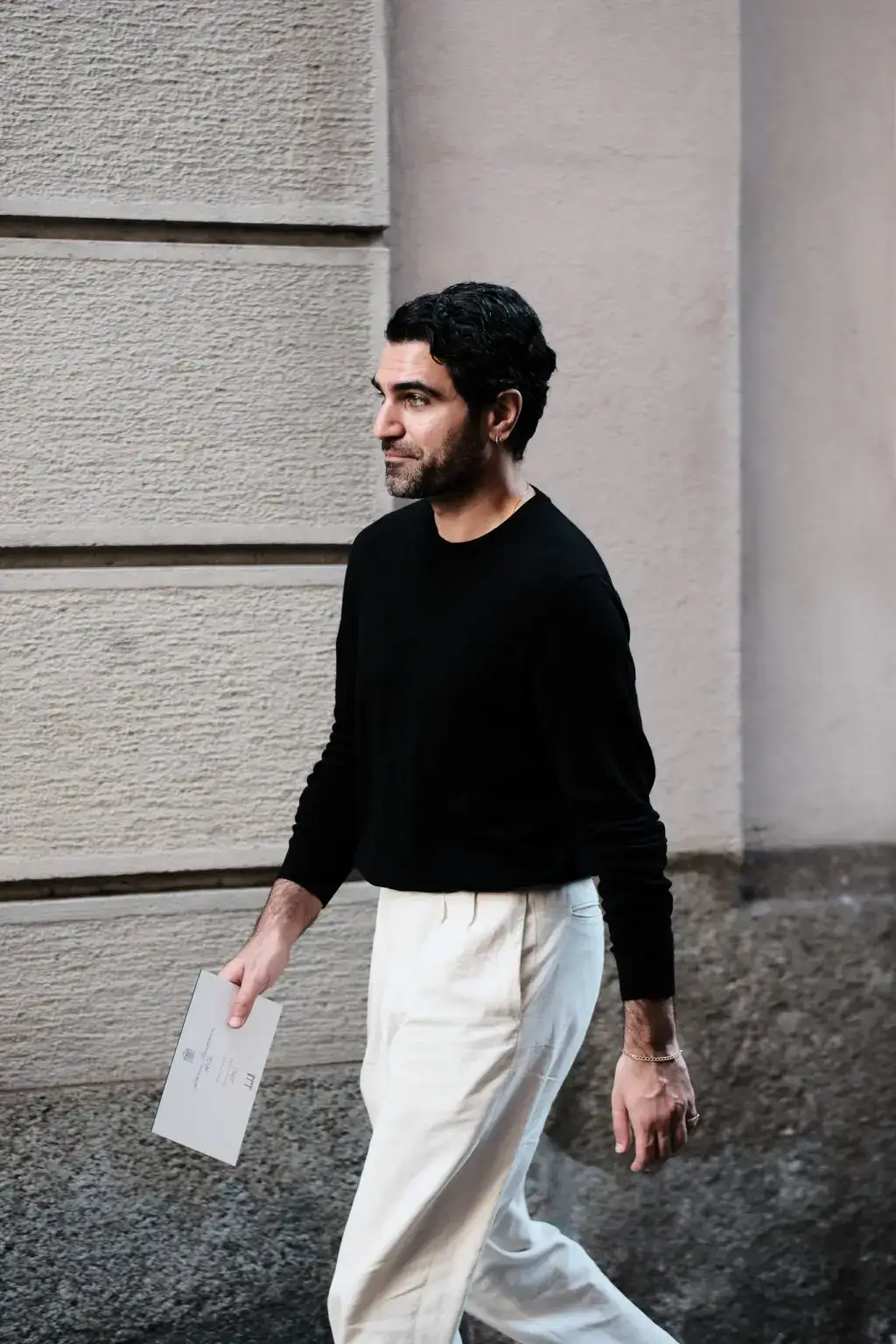 Adam Baidawi attending Dunhill show in Milan Fashion Week Menswear 2025 Spring Summer
