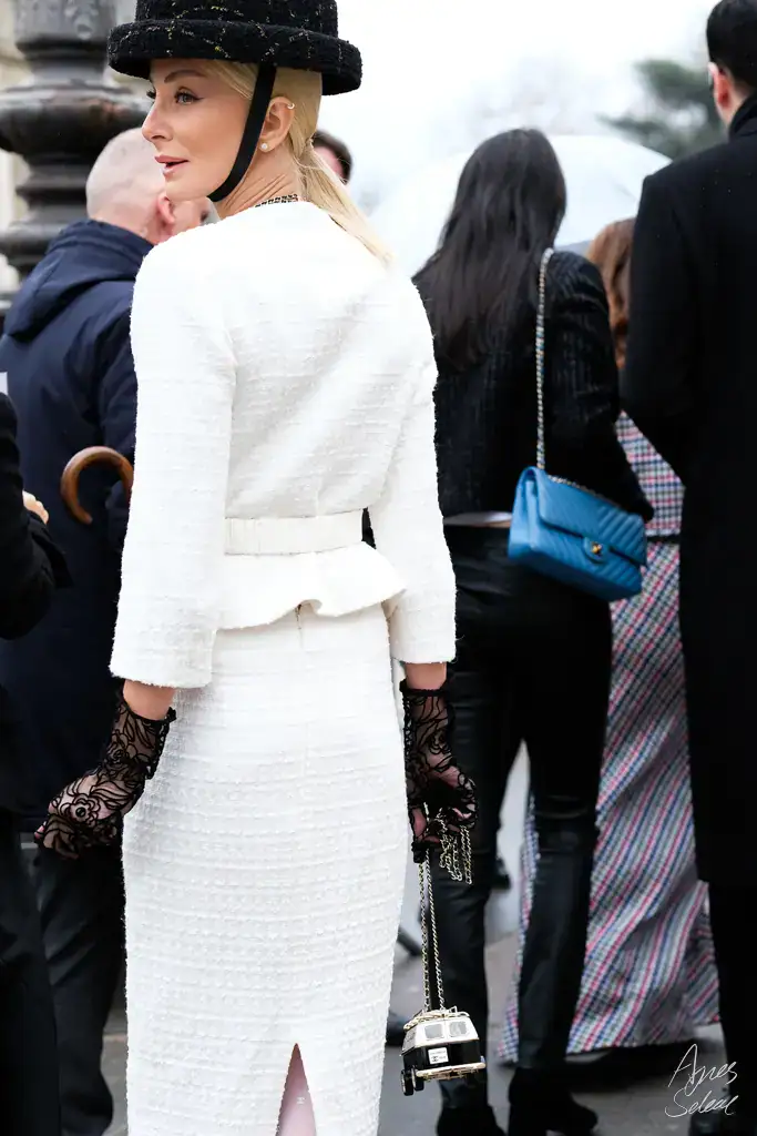 Chanel Haute Couture street style by Agnes Select