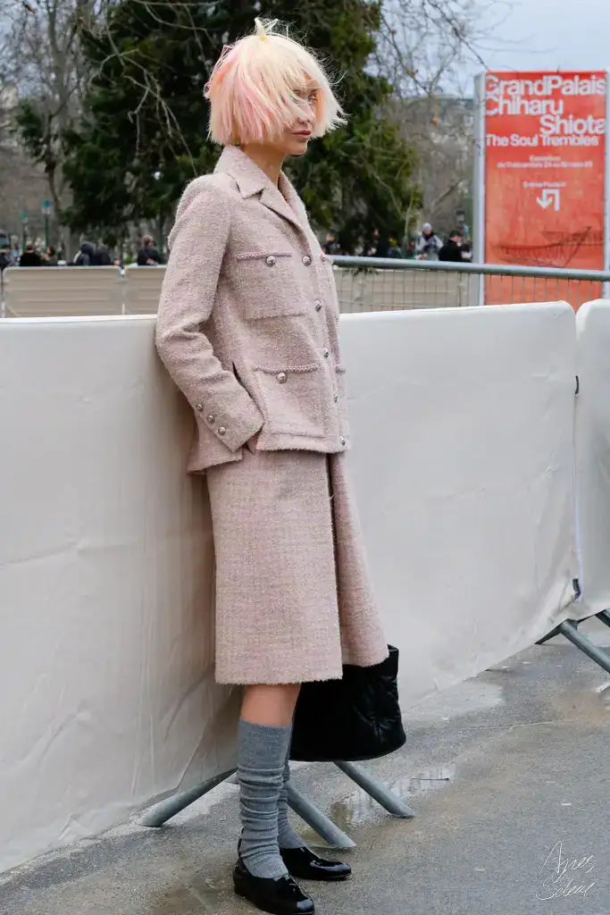 Street style at Chanel Couture show by Agnes Select