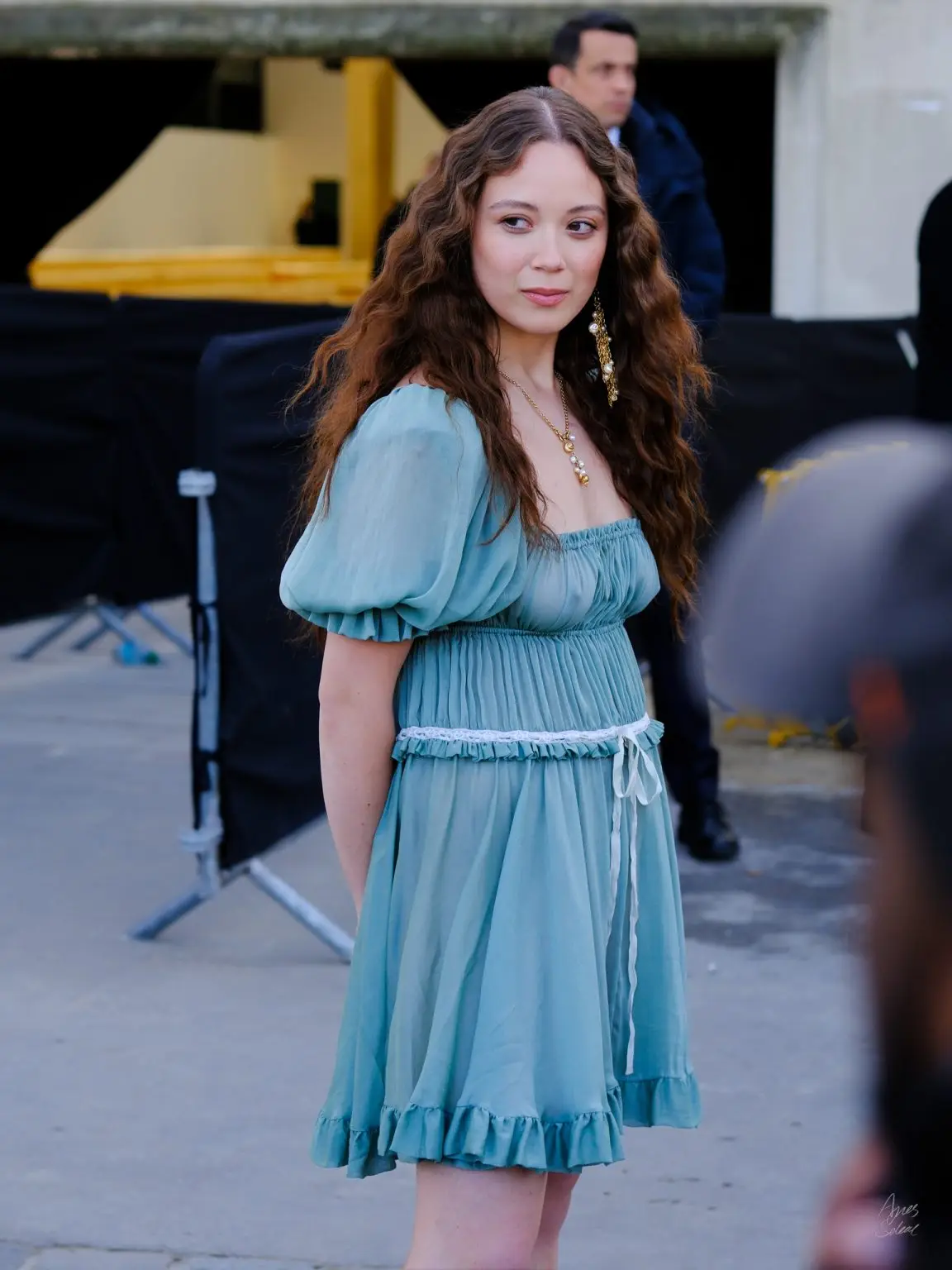Laufey Lín Bīng Jónsdóttir at Chloé FW25 by Agnes Select