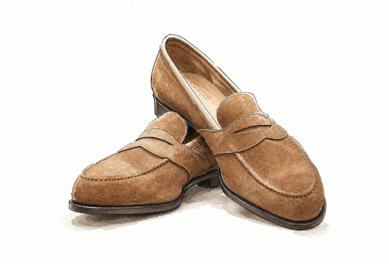 Edward Green Montpellier Unlined（Raw Umber Suede）